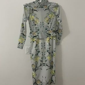 Floral Hope&Ivy MIDI long sleeve dress